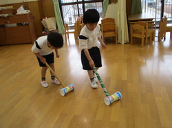 ぱんだ組　高橋　コロコロゴマ作り